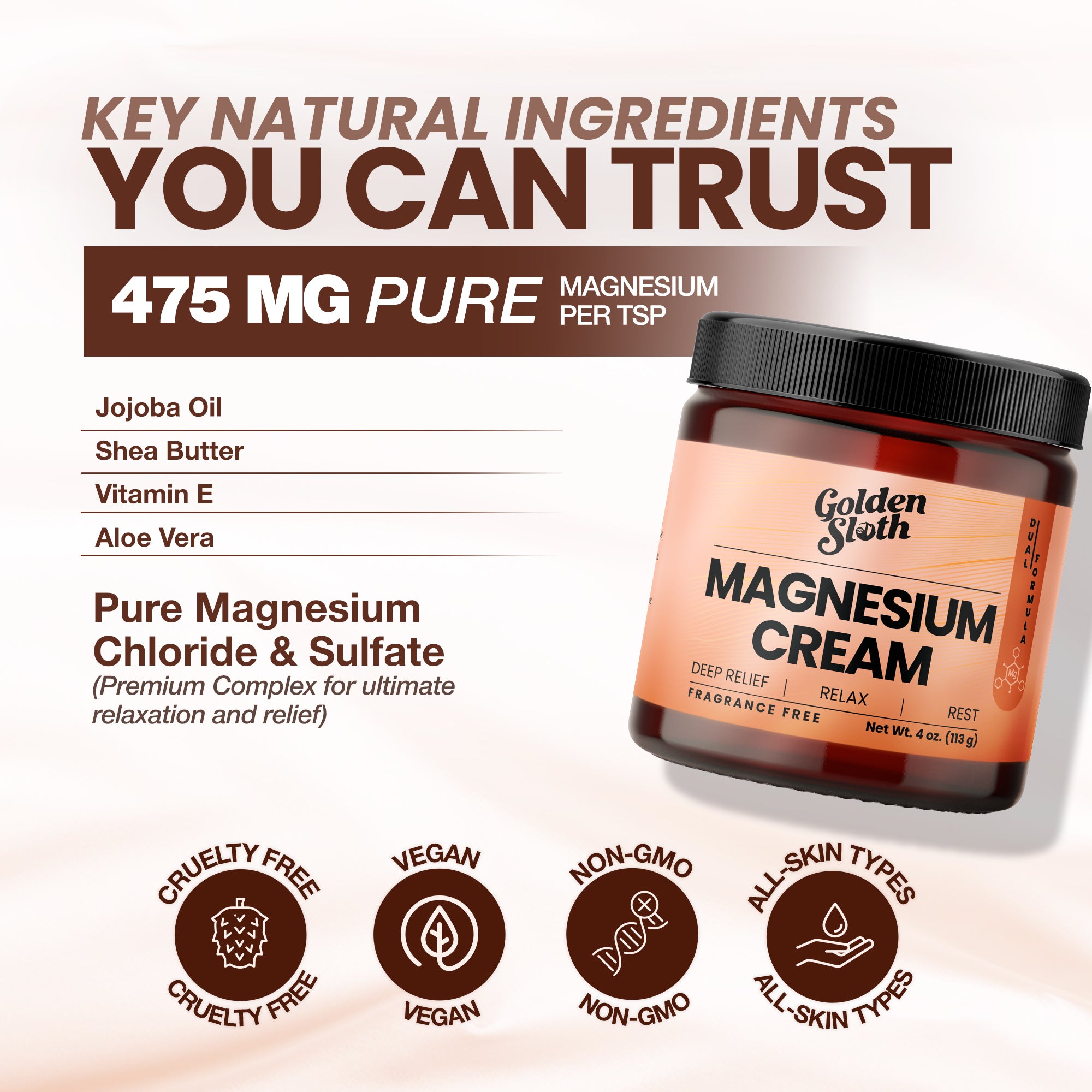 Golden Sloth Dual-Magnesium Cream